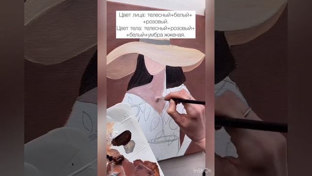 Мастер-класс 1. Рисуем картину в интерьер «Девушка с мандаринами»