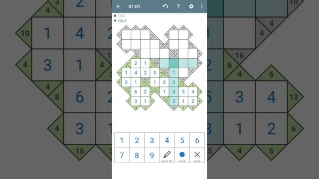Kakuro Easy Pack 01 Puzzle 02 смотреть онлайн