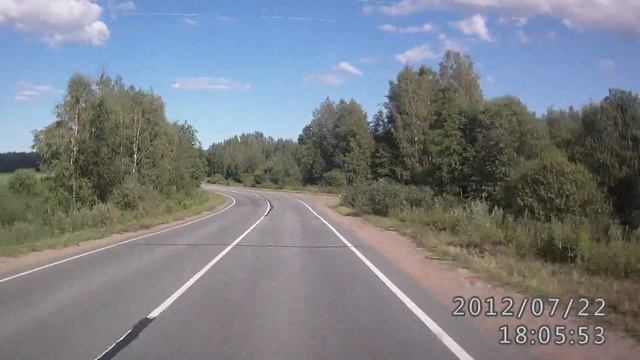 (ч2) Шоссе P34 от п. Сосново до п. Запорожское 16км смотреть онлайн