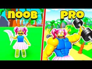 Прокачка от НУБ до ПРО в Симулятор КАЧКА! Lifting Gods Roblox