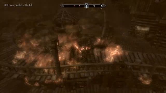 Skyrim - Fire Storm In Riften смотреть онлайн