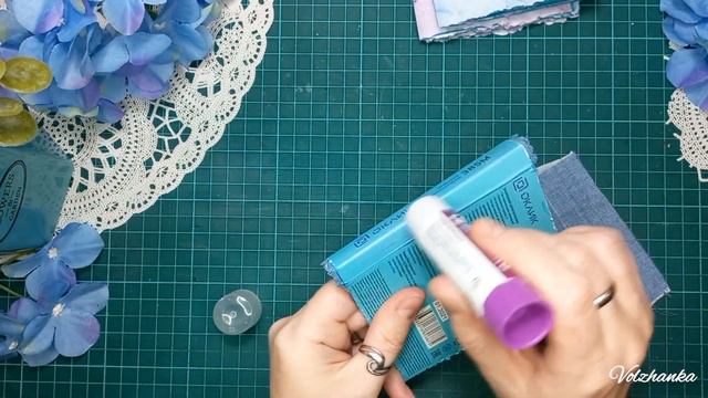 Растрёпанный блокнот. Процесс создания. /Junk journal.  How to make a notepad. #scrapbooking
