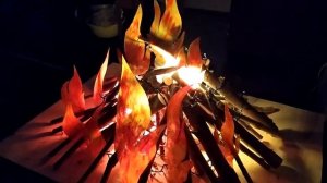 Избербаш. Макет. Костёр?из подручного материала.