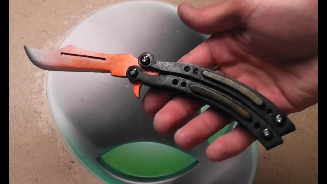 детали ножа бабочки. нож бабочка картон. видео как сделать нож бабочка. видео как сделать нож бабочка. нож из картона.