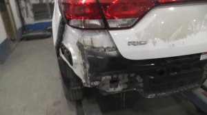 Новая KIA Rio, удар в зад,  часть 2.
