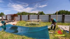 Сборка беседки из поликарбоната и металла