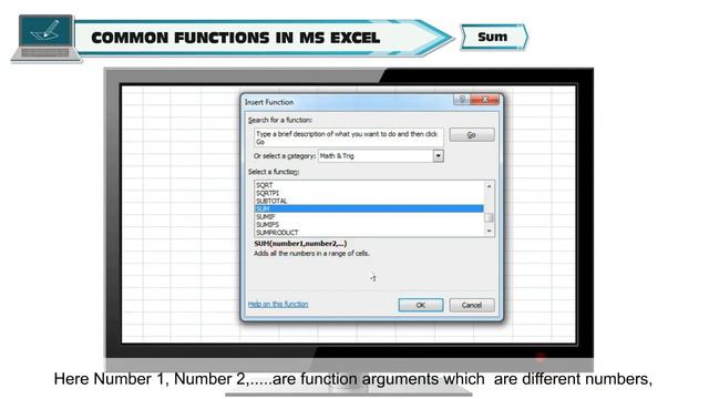 FORMULA AND FUNCTIONS IN MS EXCEL  2022