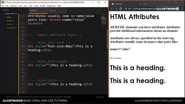 Part 3: HTML ATTRIBUTES - HTML and CSS Tagalog Tutorial | Illustrados