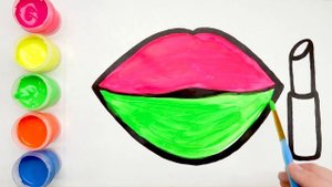 Косметика - Как нарисовать Губы и Помаду | Раскраска | Make Up - How to Draw Lips and Lipstick