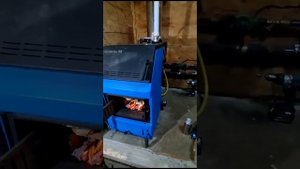 Первый запуск котла. Ура)