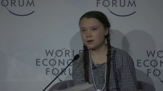 Greta Thunberg: Our House Is On Fire! | World Economic Forum 2019 смотреть онлайн