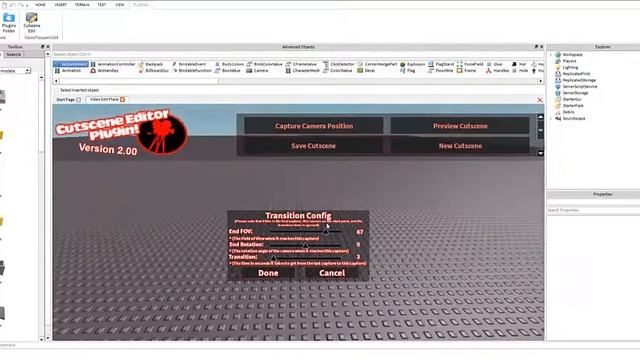 How to use the Cutscene Editor Plugin on ROBLOX STUDIO 2014? смотреть онлайн