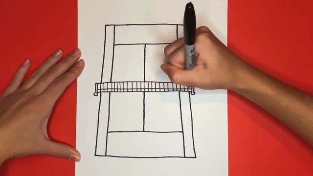 How to Draw a Tennis Court