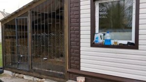 Вольер для собаки(Алабая),своими руками.