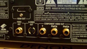 Denon DVD-2930CI - Back of unit