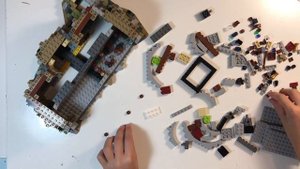 3 ЧАСТЬ | LEGO ЗАМОК ХОГВАРТС | УСКОРЕННАЯ СБОРКА | LEGO HARRY POTTER | HOGWARTS CASTLE 71043