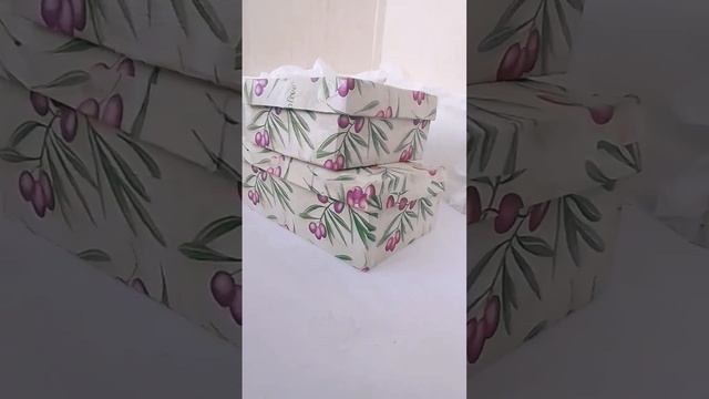 Декупаж коробок для хранения из вторсырья смотреть онлайн