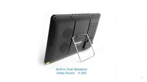 LEADSTAR DVB T2 Portable TV 10 8 Inch Full view LED