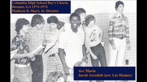 Jacob Arcadelt arr Lee Holmes - Ave Maria - Advanced Boy's Chorus Columbia High School Decatur GA 7