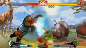 Super Street Fighter IV PS3 -- Chun-Li vs Balrog - Final Round Double KO Draw