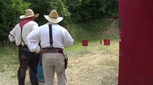 Sunrise Rider and Polish Pistolero shooting with the Oconomowoc Cattlemen's Association