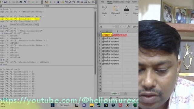 Font Macros! VBA Macro for changing the font in excel смотреть онлайн