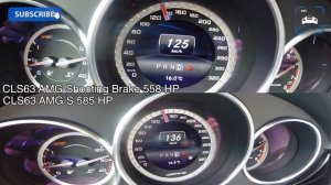 Mercedes Benz CLS63 AMG 558 HP vs CLS63 AMG S 585 HP 0-235 km/h Acceleration BATTLE!