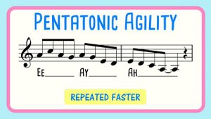Pentatonic Riffs and Runs Vocal Warm Up | Vocal Agility Ee Ay Ah