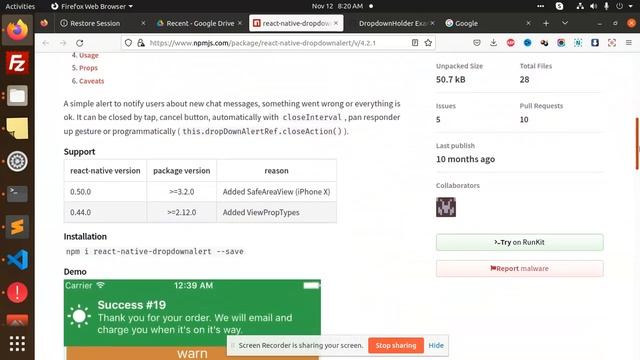 React Native: How to create a dropdown alert | React Native Tutorial смотреть онлайн