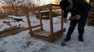 УЛИЧНАЯ КОРМУШКА ДЛЯ ОВЕЦ. Когда НЕТ времени, а сделать НУЖНО!