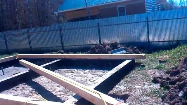 Строительство каркасно-щитовой бани быстро и не дорого!!! (часть 2) начало обвязки!!!