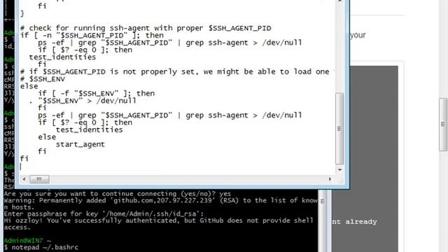 ssh agent in cygwin смотреть онлайн