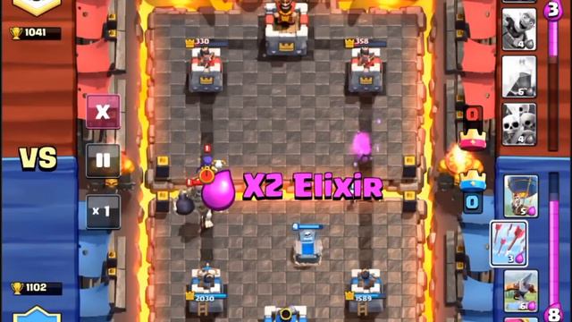 Clash Royale (Arena 4/ Pekka Playhouse Card Deck/ 3 Crown attack strategy) смотреть онлайн