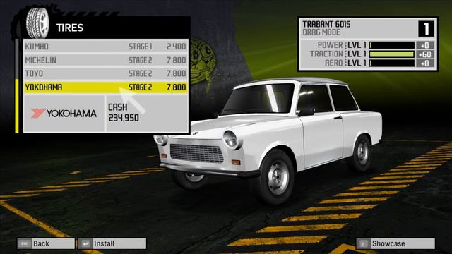 Need for Speed Pro Street  - Pepega Edition Trabant What? -  (Pc version) смотреть онлайн