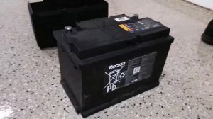 2016-2018 Hyundai Tucson SUV - Old 12V Car Battery Removed To Replace It - Link To DIY Guide