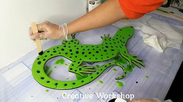 ?ЯЩЕРИЦА эпоксидкой от Eliqua?Интерьерная картина своими руками? смотреть онлайн