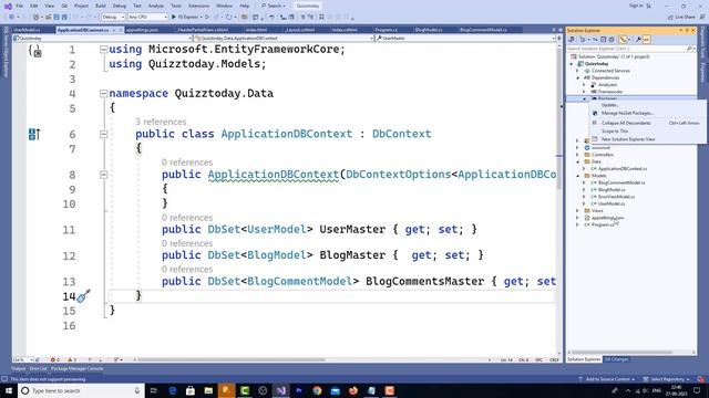 How to work with EF Core migrations in ASP NET Core