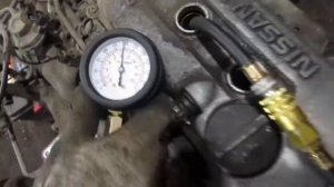 Замер компрессии на Nissan Almera N15 1.6 GA16DE
