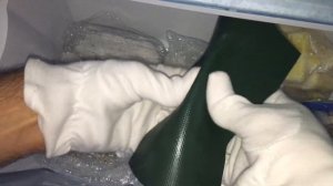 ?Ткань ПВХ при -18С. Что будет с Вашей лодкой в мороз? Заломы и трещины