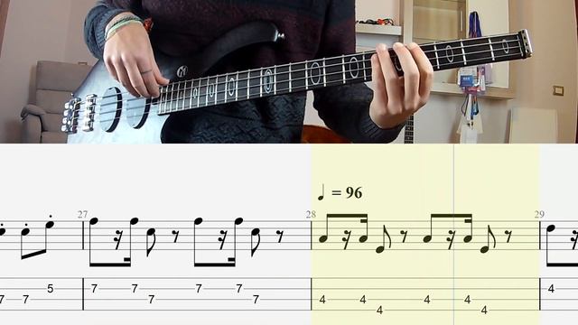 The Beatles -Help BASS ONLY + PLAY ALONG TAB + SCORE