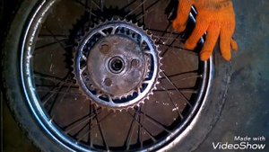 Установка увеличенной  звезды на мопед Карпаты