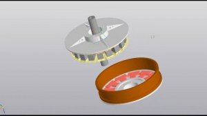 Axial BLDC motor ( 3D model )