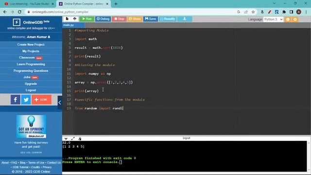 Modules and packages in Python | GUI with python bootcamp  |  Code Sprint