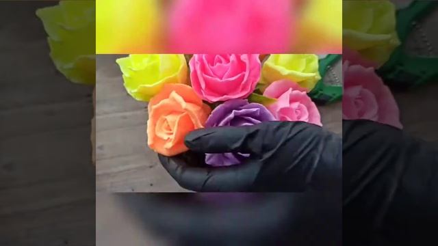 Сборка мыльного букета