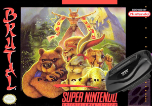 Brutal unleashed Paws of Fury. Бои животных на Super Nintendo. 32 bit. Реакция. Sega 32X