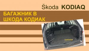 SKODA KODIAQ Багажник. Обзор