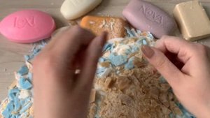 ASMR set_Cutting dry soap