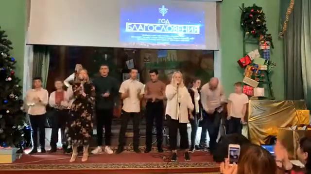 Рождественское выступление молодежи Христианская церковь "Поколение веры"
