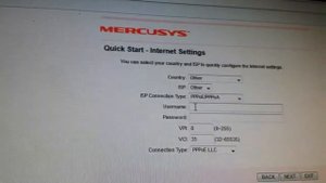 MERCUSYS MW300D CONFIGURATION