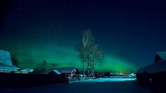 timelapse Северное Сияние с Верхняя Тойма Архангельская обл 2016-2017г.